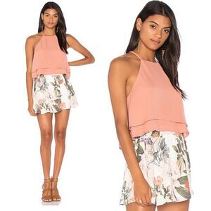 SMYM Mauve Evie Tiered Crop Top
